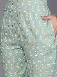 Grey Color Pure Cotton Printed Pant For Kids Girls