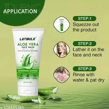 Latibule Aloe Vera Face Wash50MlSkin Whitening Aloe Vera Skin Hair Gel Skin Brightening 50 Ml