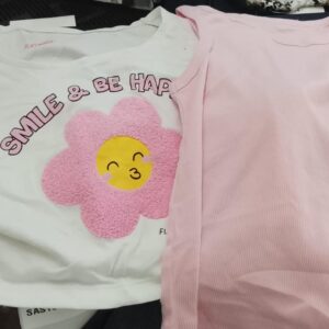 Sugarpie Graphic TShirt With A Pink Flower Design Size 78 Year