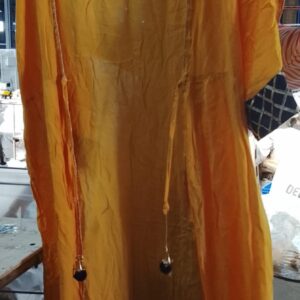 Women Fancy Yellow Long Shrug Size M
