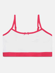 Cotton Ladies Grey And Red Sports Bra Plain Size S