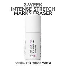 Cosiq Stretch Marks Removal Rollon Serum With Striover Scar Removal Uneven Skin Tone All Skin Types 40Ml
