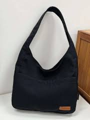 Handbag Shoulder Bag Tote Bag Versatile Unisex Tote Bag For Casual College Travel Shopping Bag For Girls And Boys Black Colour