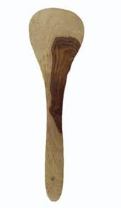 Oval Brown Wooden Cooking Spatulawooden