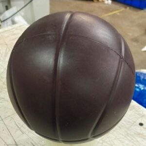 Round Brown Colour Solid Plastic Balls