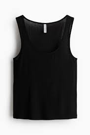 Women Black Vest Top S