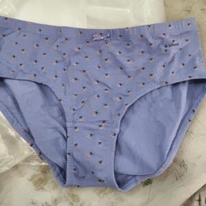 Purple Cotton Printed Panty L