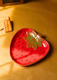 Red And Green 1 Pieces Dishwasher Safe Ceramic Serving Trays
