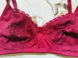 Upstairs Womens Xlady Hosiery Cotton Bridal Mehroon Bra Girls Innerwear 40