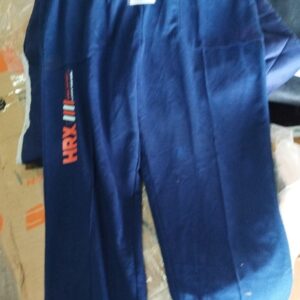 HRX Men Navy Blue Solid Joggers L Size