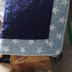 Private Lable Microfibre Printed Reversible Comforter Double Blue