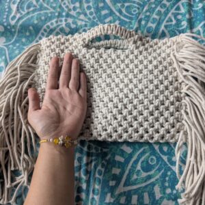 Private Lable Hand bag for Women stylish Cotton handbags Shoulder Hand bag for women White