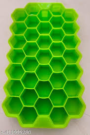 Private Lable Ice Trays for Freezer Flexible Honeycomb Ice Cube Trays for Freezer Green Pack Of 1