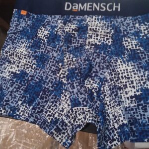 Damensch Combed Cotton Moisture Wicking blue Printed Men Trunk size L