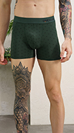 Damensch DeoSoft Trunks Printed Darted Green colour size L