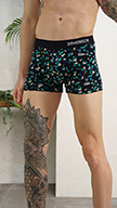 Damensch DeoSoft Trunks Tropical Black colour size L