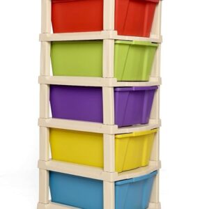 Privat Lable Modular Drawer Storage Organizer Plastic MULTI COLOR 5 LAYER