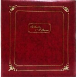 Natraj Assorted Vinyl Leather Cover 200 Pocket 4 X 6 inch Album Multicolour 4 X 6 Maroon