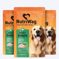 NutriWag Complete Wet Meals With Chicken Rice Spinach For Dog 300g