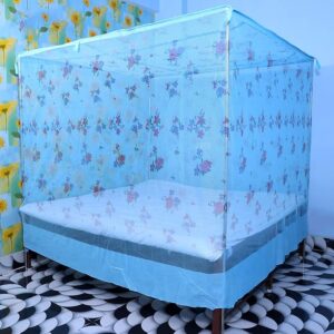 Kolar Premium Double Bed Mosquito Net Blue Colour