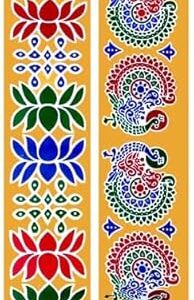 Private Lable RangoliKolam Sticker Traditional Handmade Kolam ArtDesign