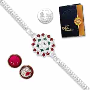 Private Lable RAKHI SET OF 2 FOR BROTHER WITH ROLI CHAWAL