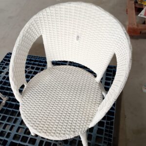 Private Lable White Wicker Chair pack of 1