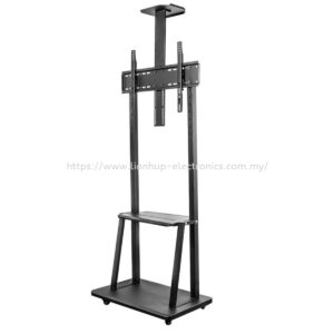 Private Lable Mobile TV Cart with Wheels for 3265 Inch LCD LED 4K Flat Screen TVs TV Floor Stand