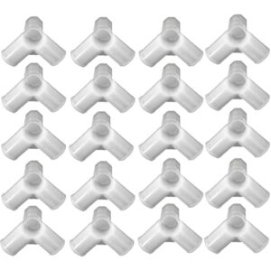 Private Lable 3 Pole High Quality Connectors White Colour Pack of 28