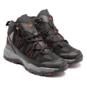 Asian Everest 21 Black Red Sports Trekking HikingWalking HiNeck Men Shoes Size 7