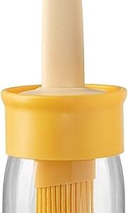 Private Lable Silicone Brush Oil Dispenser Bottle for Cooking 200Ml Yellow
