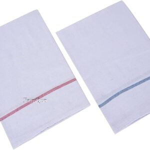 Private Lable 100 Cotton White Set of 2 bath towels