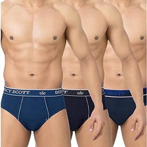 Dixcy Scott Mens Cotton Brief Pack of 3 S size 80 CM