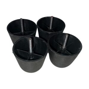 Private Lable 25Inch Round Plastic Furniture Legs pack of 4