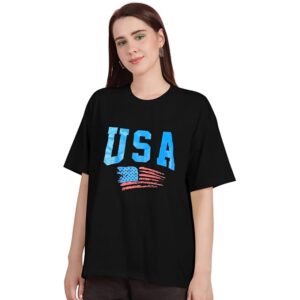 NATRIS URBAN TREES Womens Printed Oversized T Shirt Size L Colour black