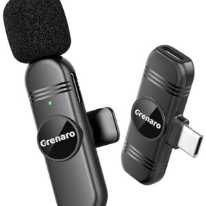 GRENARO Wireless Mic for Youtubers Noise Cancellation S9 Wireless Microphone sealed box