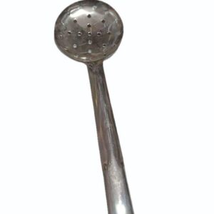 Lion silver puri frying steel ladle