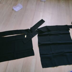 Private Lable Pack 2 Fancy Loket Niqab And Haf Niqab Nose Piece Muslim Wear Black