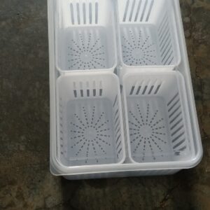 Private Lable Barkati 4 Compartment Fridge Storage Boxes Freezer Storage Containers