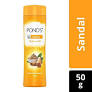 Ponds Talc Natural Sandal Radiance 50 g Bottle