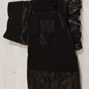 Private Lable Finest Weightlifting Leather Gym Gloves Black