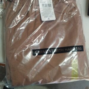 YOUSTA Women Loose Fit Straight Track Pant S size light brown colour