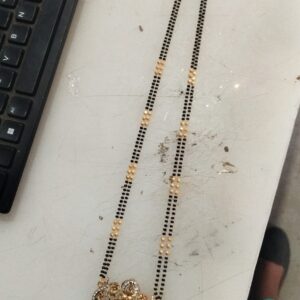 Private Lable Matt gold plated for woman Brass Mangalsutra