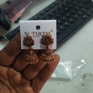 Private Lable Copper Finish Jhumka 61