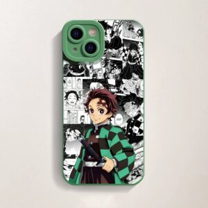 Mini bay Anime Warrior Manga Collage Silicone Case for Apple iPhone Series