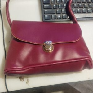 Private Lable stylish leather crossbody sling bag for ladies cum shoulderbag merron colour