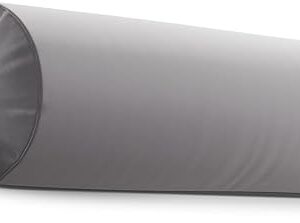 Frido Wedge Neck Rest Pillow Multipurpose Memory Foam Roll with Adjustable Strap Grey pack of 1