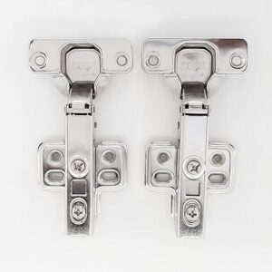 Private Lable INOX ClipOn SS Hinge 0 Crank Soft Close Double Adjustment set of 2