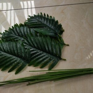Private Lable Pepals Artificial fake trees Maniplant Palm Plant 12 Leeves Without Pot