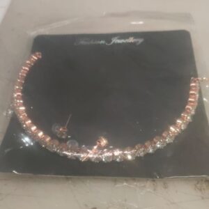 Private Lable Silver Choker Plated Necklace With Earings Jewellery Set For Women